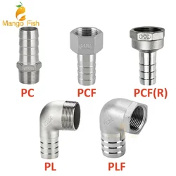 Hose Barb Tail 6/8/10/12/14MM SS304 Stainless Steel Pipe Fitting 1/8