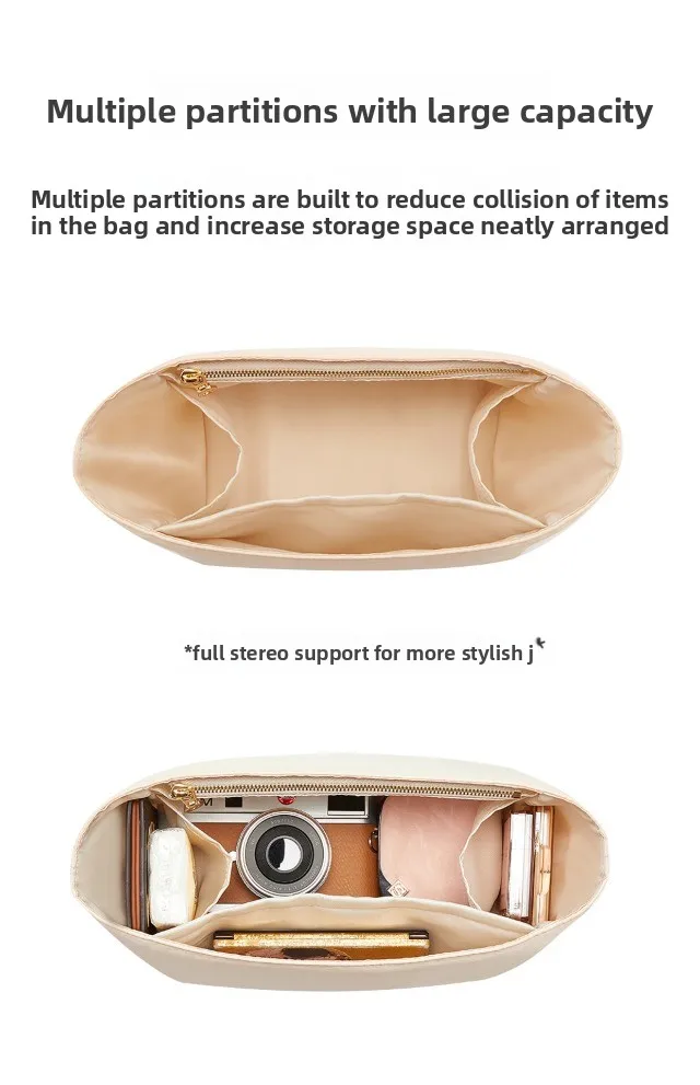 Bag Organizer Insert for Longchamp Nylon Material Super Strong Fit Bag Support Handbag Liner Bags Accessories