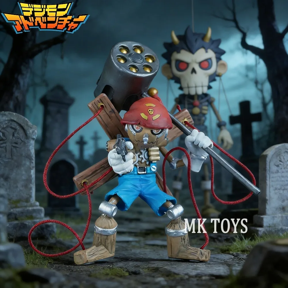 Anime Digimon Adventure Figur Pinochimon Actionfiguren PVC-Statue Desktop-Ornament Sammlermodell Spielzeug Geschenke 8cm