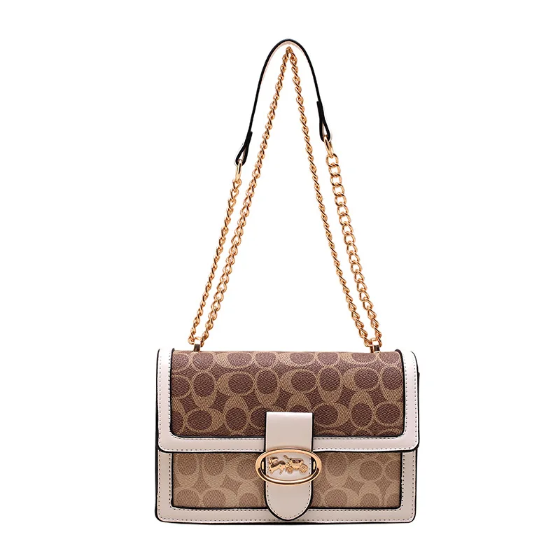 

Luxury 2025 Women's Shoulder Bag - Trendy Retro Chain Messenger Small Square Crossbody Bag Ins Fashion Versatile Purse