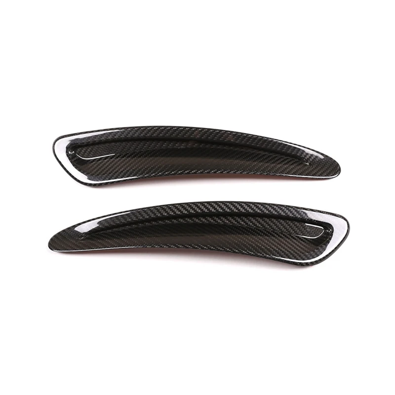 

1 Pair Car Carbon Fiber Front Hood Vent Cover Trim For Toyota Supra 2019 2020 2021 2022