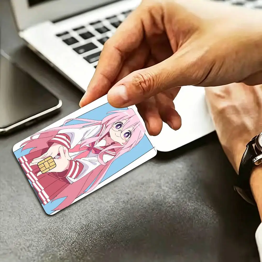Cartoon Takara Miyuki HD Waterproof Credit Card Stickers Silicone Decals For Chip Game Cards Gift