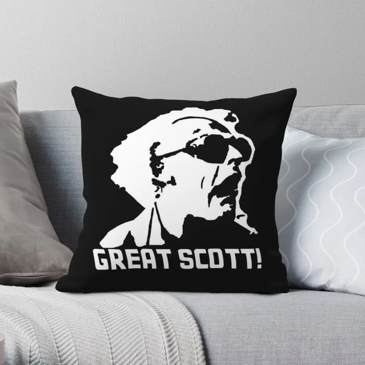 Great Scott Hard Hat Required Square Pillowcase Polyester Linen Velvet Creative Zip Decor Pillow Case Home Cushion Cover