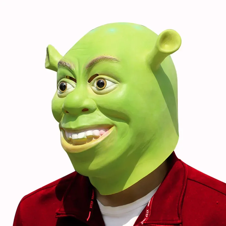 De Latex Realista Animal Scary Masque Green Shrek Masks Halloween Mask Movie Cosplay Masquerade Party Mascara Carnaval Mascaras view 5