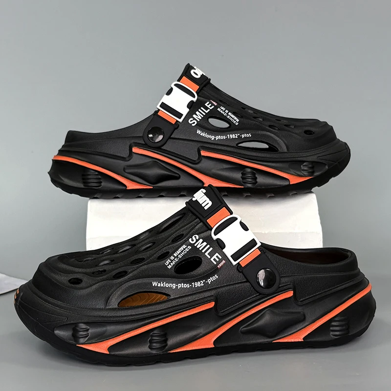 

Fashion Men's Outdoor Sandals Beach Slippers Garden Shoes Comfortable Clogs Soft Slides New Men Casual Shoes Male Beach Slippers