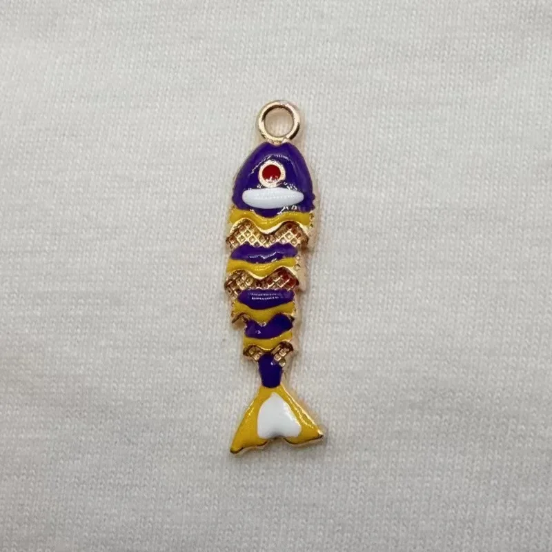10pcs Pendant New Hot Selling Koi Fish Necklace Pendant Retro Enamel National Style High Grade Non fading Jewelry Accessories image 5