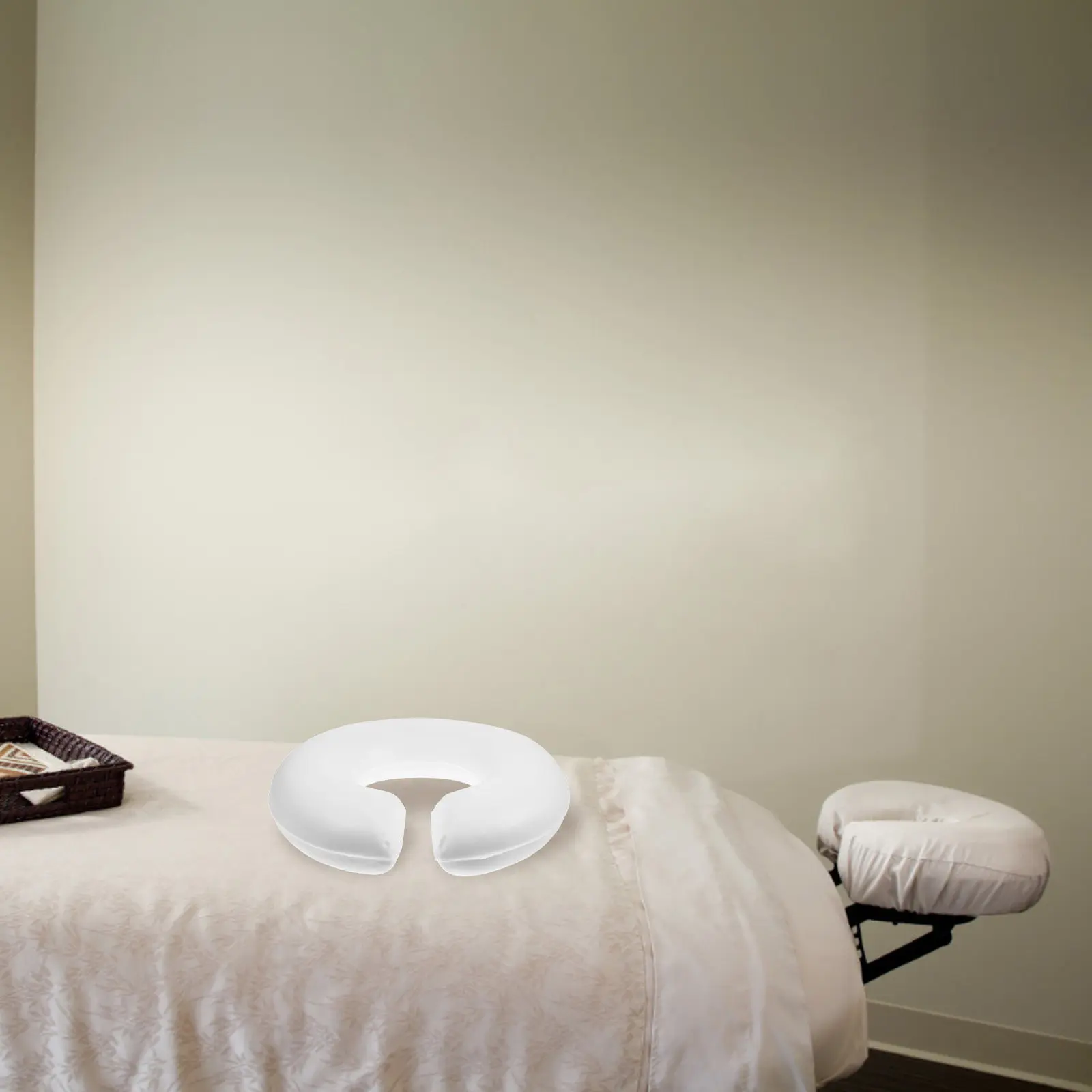 

Salon Face Down U-Shaped Cotton Face Pillow Massage Cushion Hollow Design for Spa Beauty Salons Clinics Neck Pillow Massager