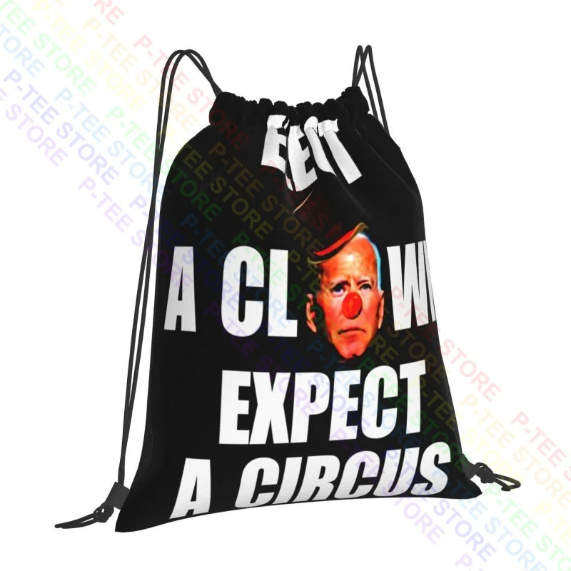 Biden Elect A Clown Expect A Circus Drawstring Bags Gym Bag Newest Shoe Bag 3d Printing Riding Backpack