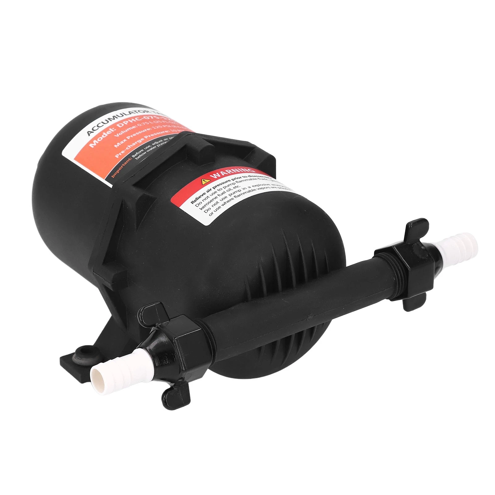 Accumulator  Pump Pre Pressurized Accumulator  Easy To Install Maximum 125PSI Reduce Frequent Start Stable for Boat