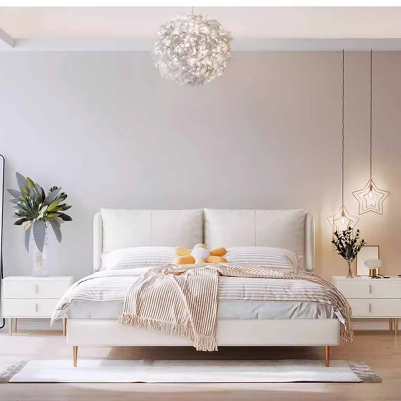 Unique Banquette Double Bed American Elegant Headboards Modern Storage Bed Lounges Adjustable Cama De Casal Bedroom Furniture