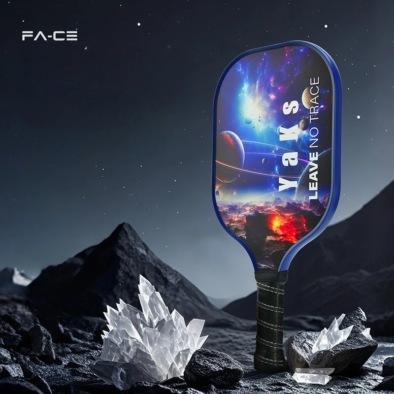 Yaks Glass Fibre Face Pickleball Paddle Ribbed Handle Non Slip Grip Pickleball Racquet Lightweight Pickleball Training Equipment - Image 6