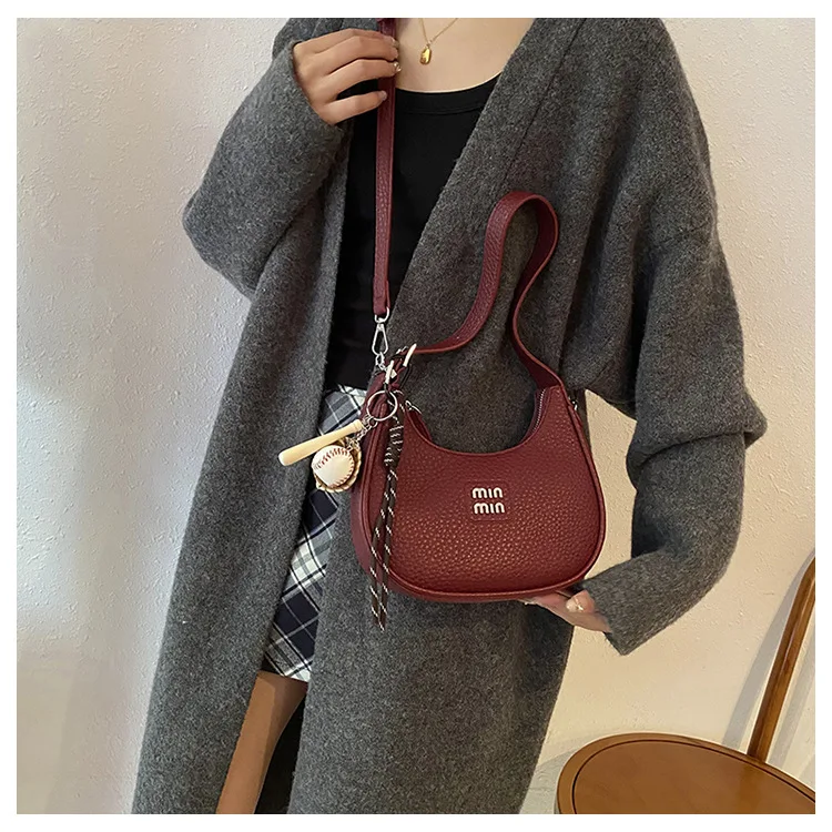 

Women's armpit bag 2025 new trend fashion crescent bag retro shoulder messenger bag