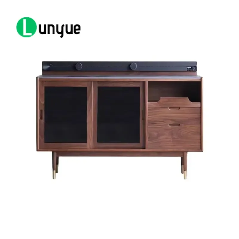 Wooden Kitchen Side Table Cabinet High Quality Storage Furniture for Home Dining Room Modern Design Durable Space Saving