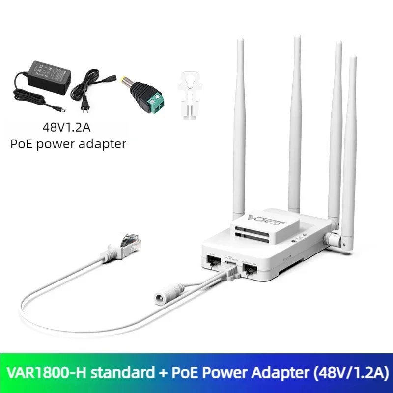 VONETS Gigabit PoE 5GHz WiFi Router Wireless Bridge Repeater WiFi to Ethernet Adapter 1000M Range Extender DVR IoT VAR1800-H