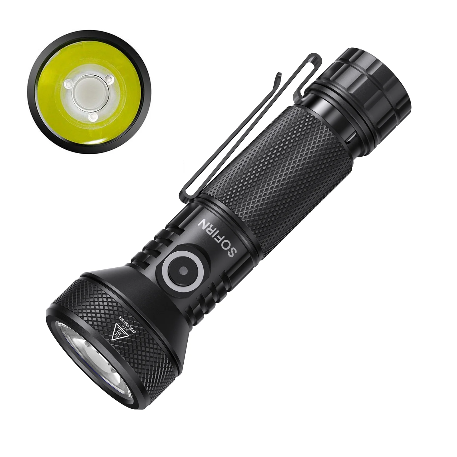 SOFIRN IF22A V2 Powerful EDC Light 3200lm SFT42R LED  Long Range Flashlight 21700 USB C Rechargeable Charging  Throw Torch