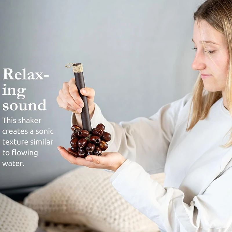 Seed Shell Shaker Percussion Instrument - for Meditation, ASMR, Sound Therapy, Yoga Retail