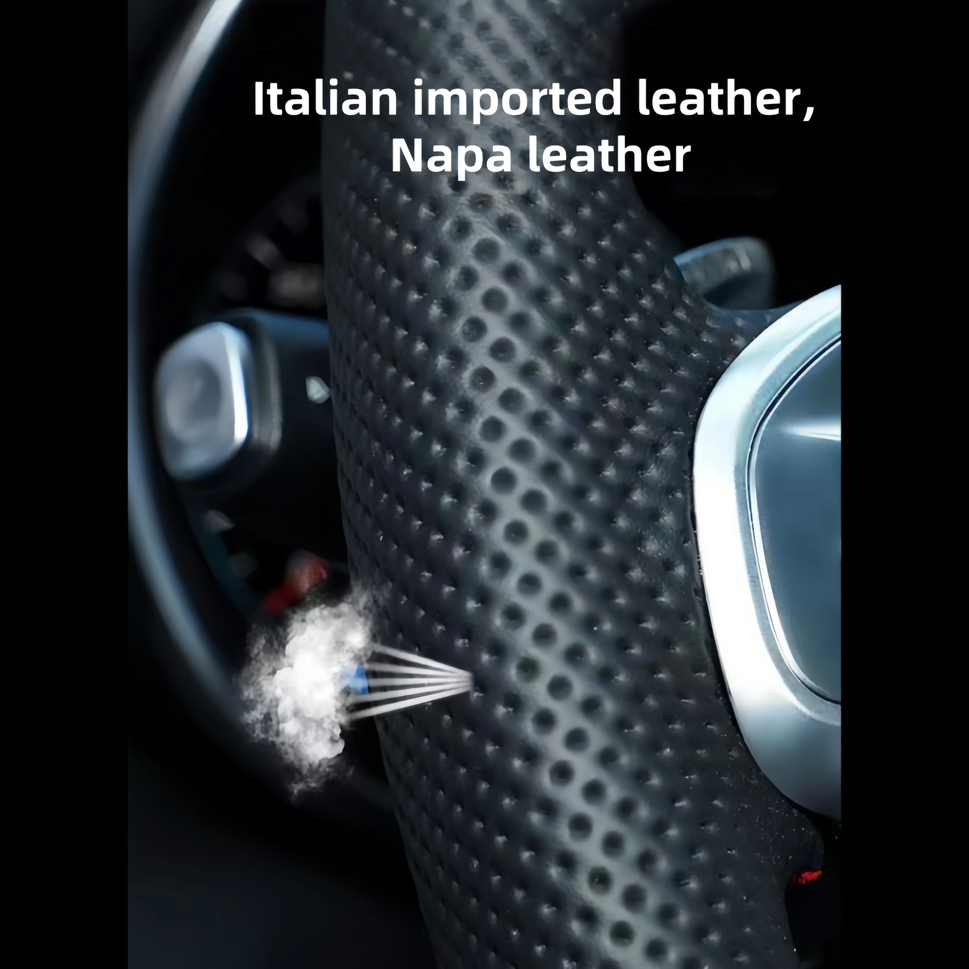 Modified LED Carbon Fiber Steering Wheel for Mercedes Benz AMG GT With Perforated Leather Steering Wheel