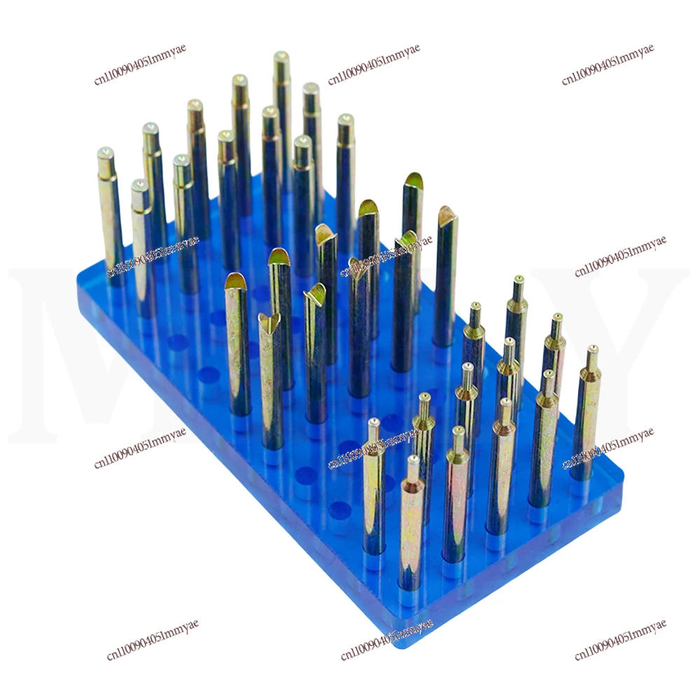 34 قطعة عالية الدقة جوهرة Dopsticks مجموعة قطر 6 مللي متر طول 65 مللي متر الأحجار الكريمة DOP عصا مع صندوق تخزين حجر Faceting أدوات الطحن #2