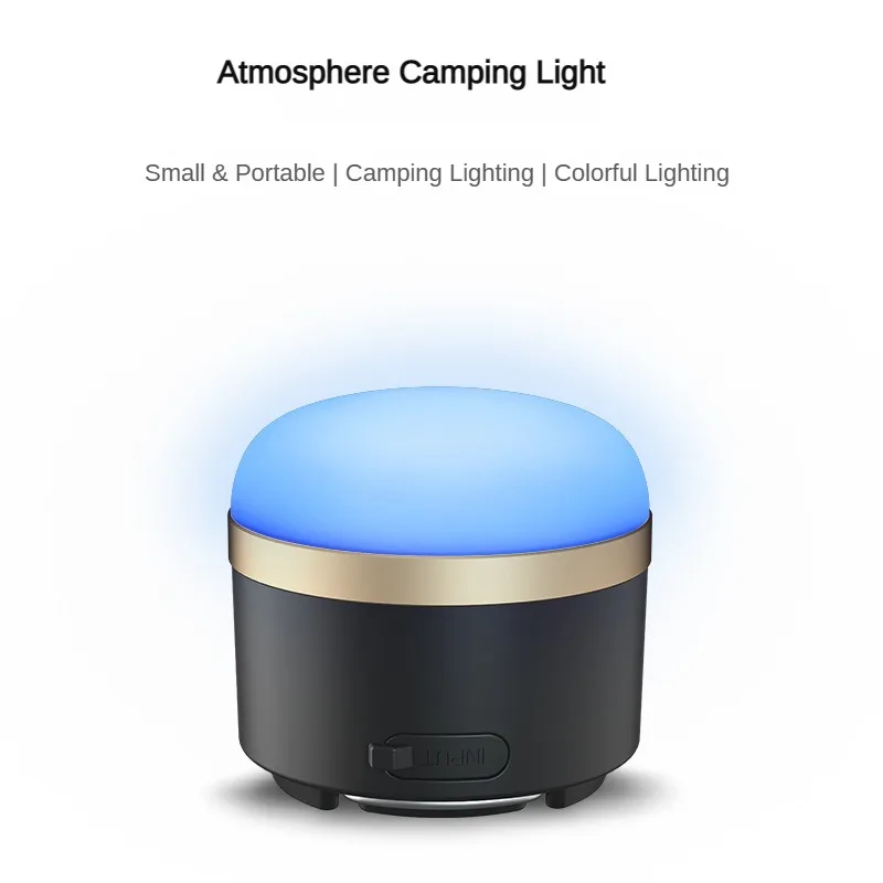 

New Portable Outdoor Camping Lights Multi-functional Rechargeable RGB Ambient Tent Lights Emergency Night Waterproof Flashlight