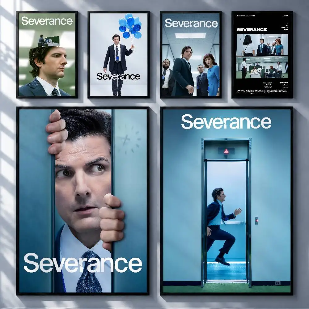 Trending TV Series Severance Premium Self-Adhesive No Residue Wall Sticker for Home Office Bar Decor