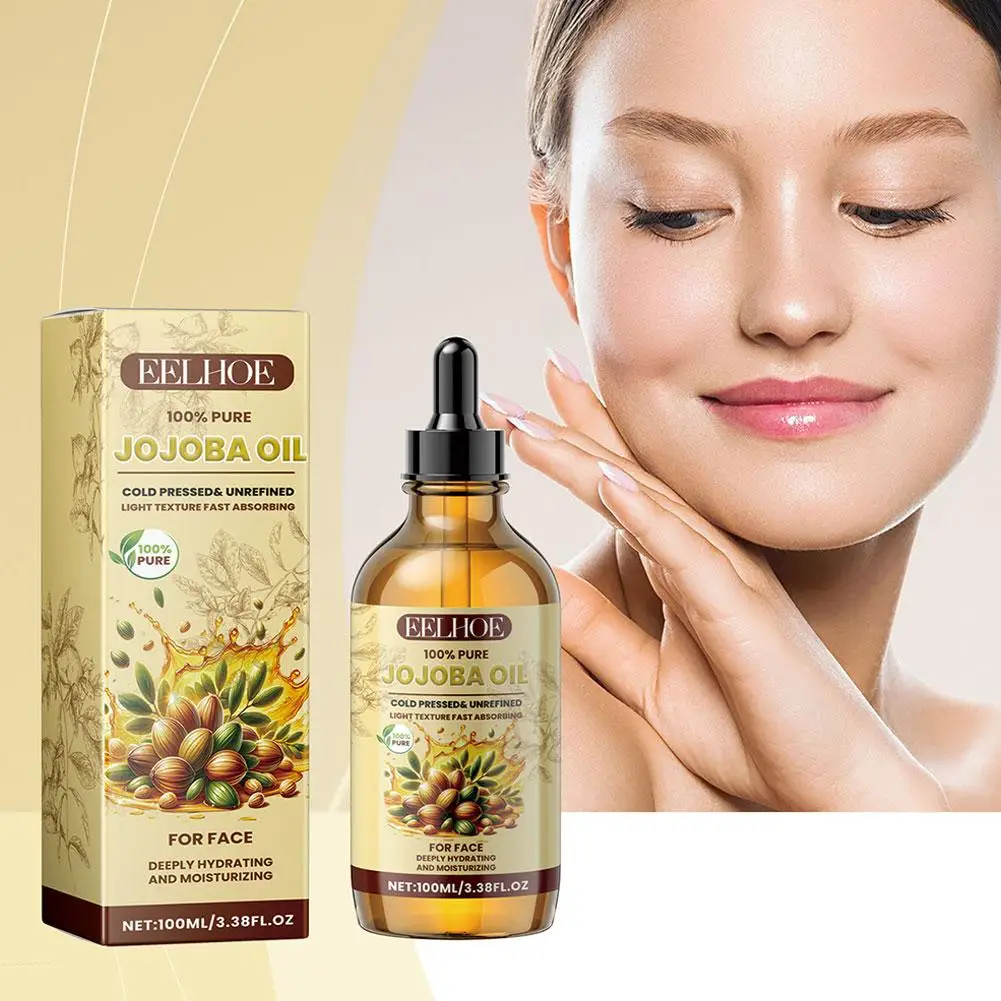 Jojoba Oil Moisturizing Brightening Firming Skin Repair Body Moisturizing Oil Oil Massage Essential Care Pressed Col B0p8