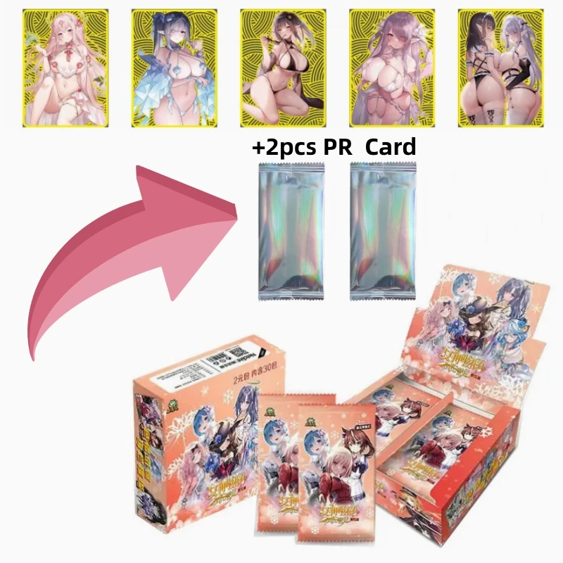 

2024 Goddess Story 2M12 Cards Cute Girl Booster Box Tcg Swimsuit Bikini Feast Booster Box Toys Hobbies Gift