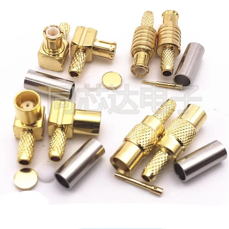 1pcs MCX male connector MCX female connector MCX-J-1.5 elbow straight head RF connector connector bent male RG316