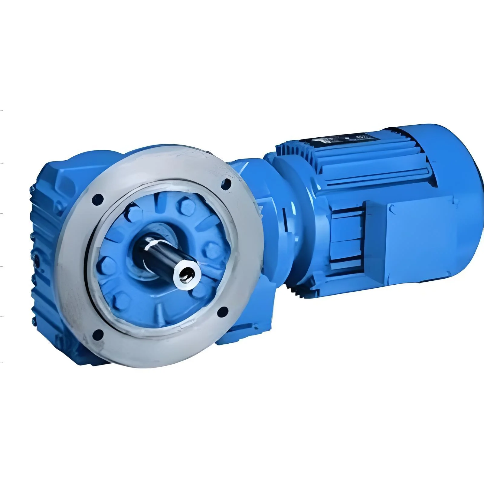 عملية مستقرة KF37 سلسلة 0.55KW محرك شفة شطبة حلزونية مخفض السرعة للنقل الصناعي