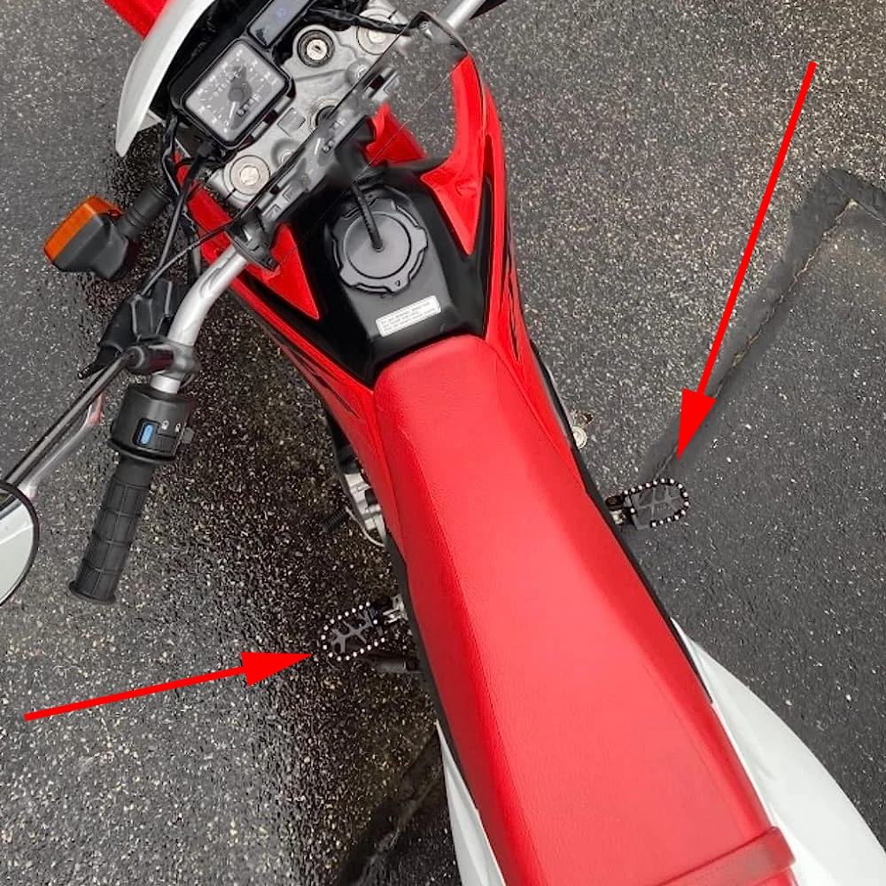 Für HONDA CRF230L CRF 230 L CR80R CR80RB CR85R CR85RB CR 80R 85R 85RB Motorradzubehör Fußrasten Fußpedale – Detail 7