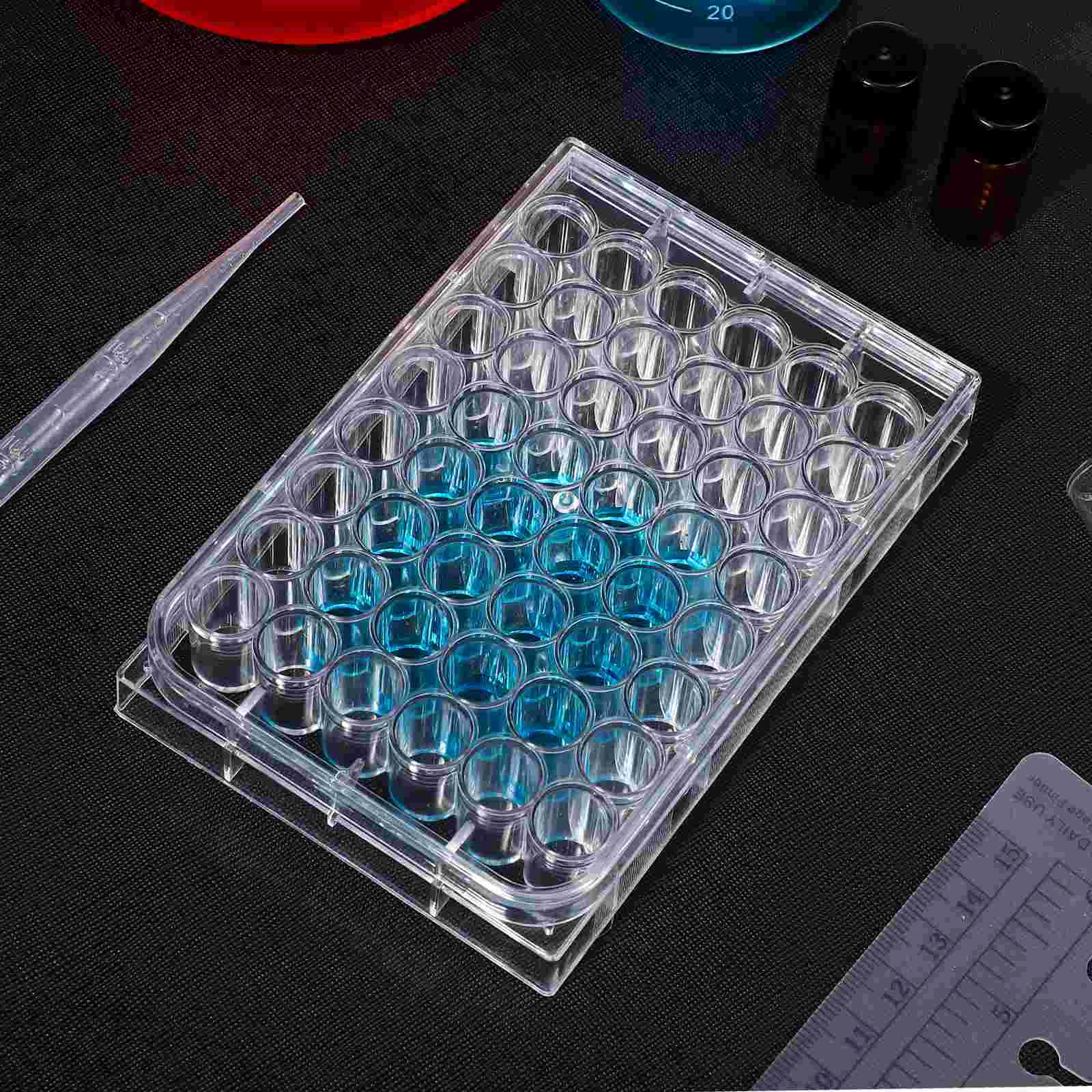 24/48 Holes Plastic Sterile Cell Culture Plate Bacterial Yeast Petri Dishes Laboratory Equipment