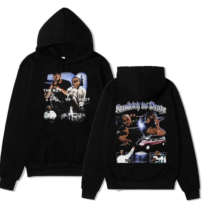 

Rapper Drake J Cole Printed Hoodie Men's Women Vintage Gothic Harajuku Sweatshirts Oversized Bodywarmer Black Hooded Pullover