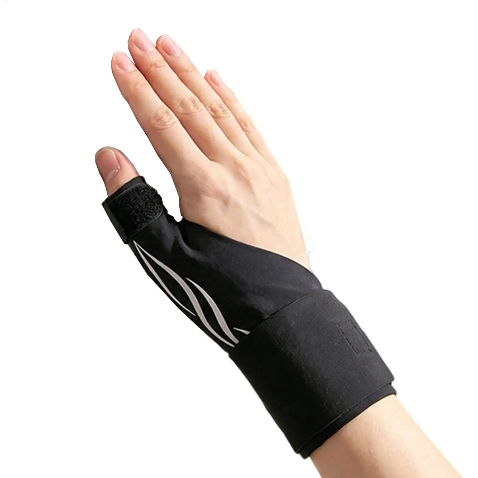 Wrist and Thumb Brace Breathable Support Protector with Strips Thumb Spica Splint for Sprains Recovery, Typing Office Work