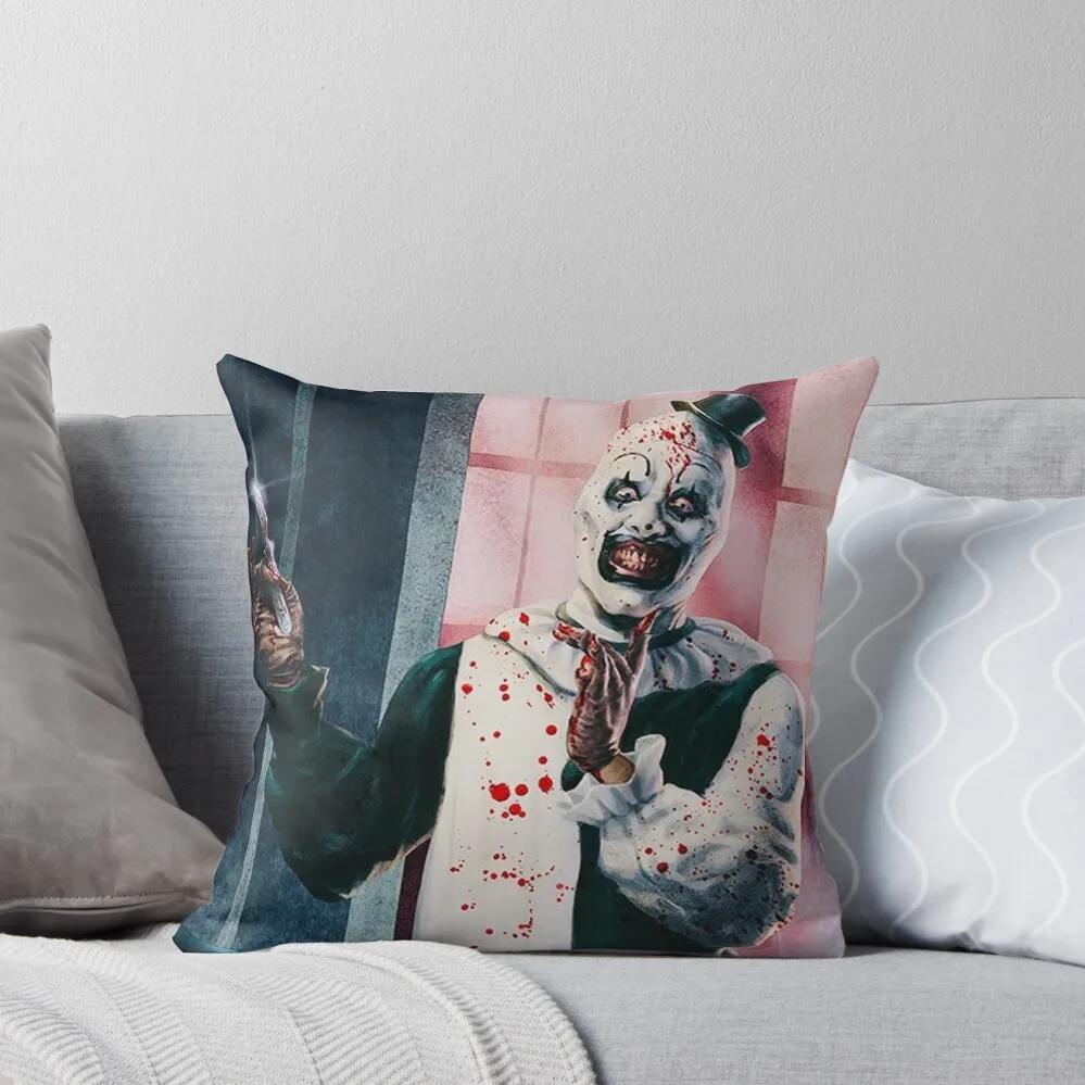 Terrifier Horror Movie Art Throw Pillow Luxury Living Room Decorative Cushions Pillowcases Cushion Covers Sofa pillow