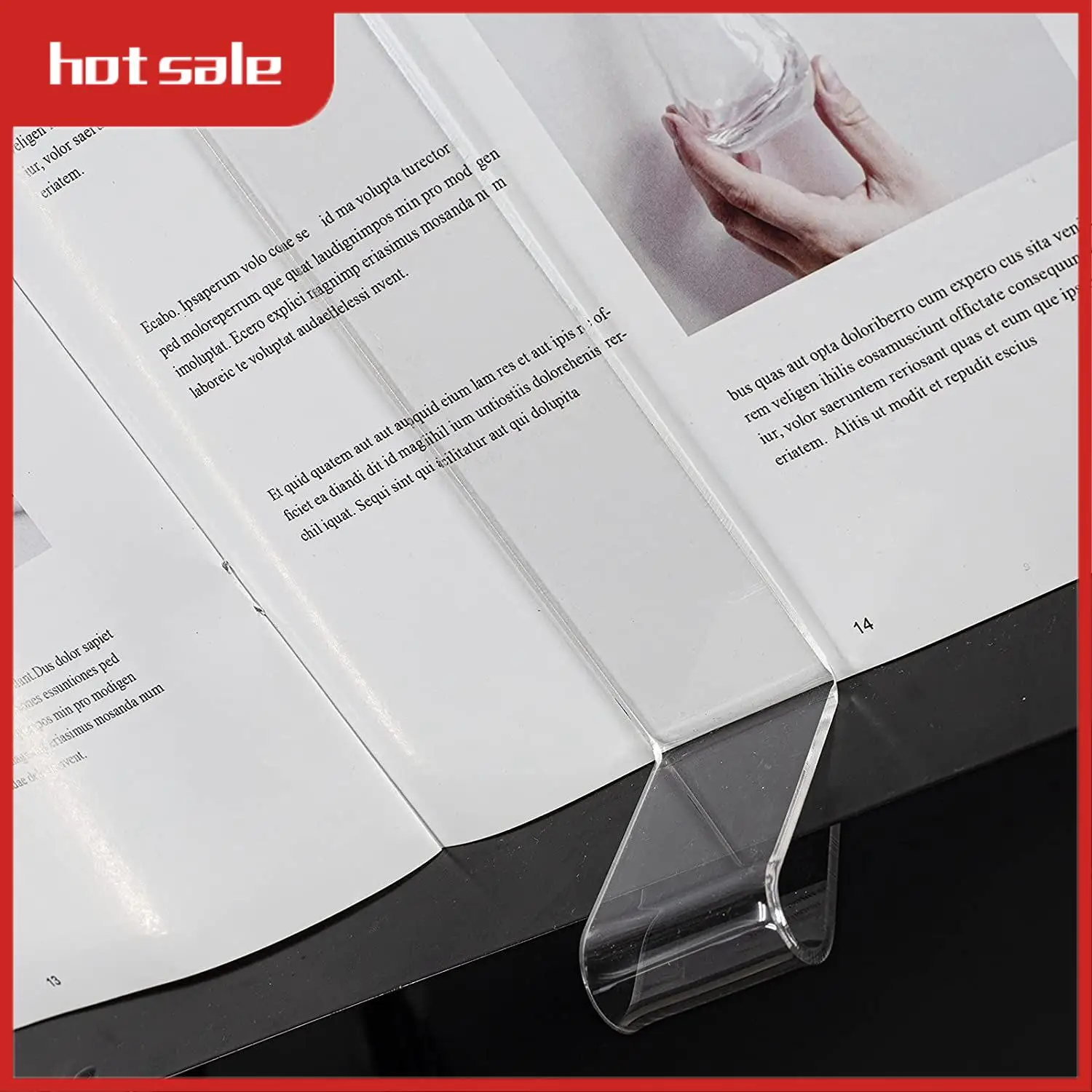 

AC22-4Pcs Clear Acrylic Music Clips Sheet Music Holders Wind Clips For Music Stand Music Page Holder Music Book Clips