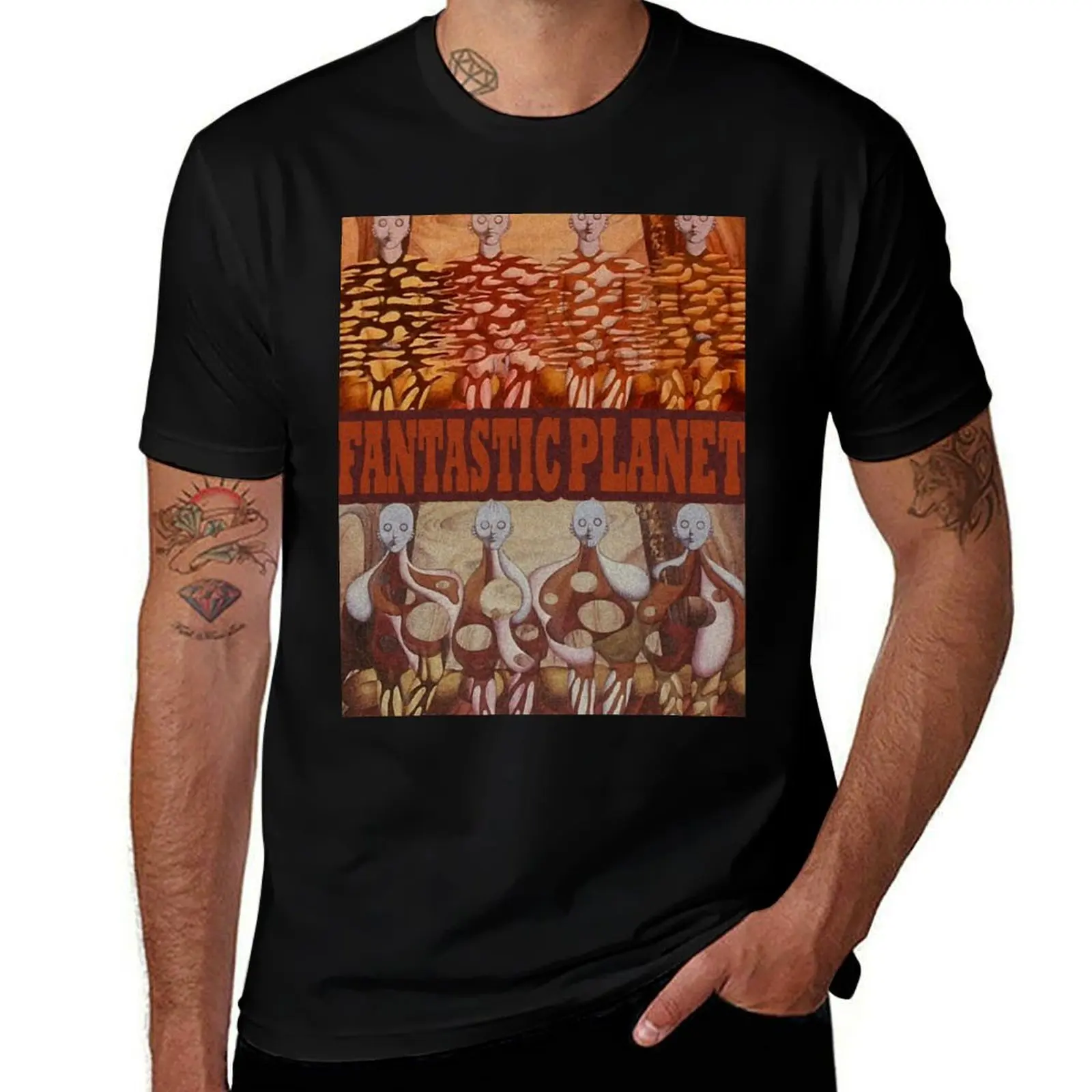 The Fantastic Planet T-Shirt Work Short Sleeve Cotton Top T-Shirt