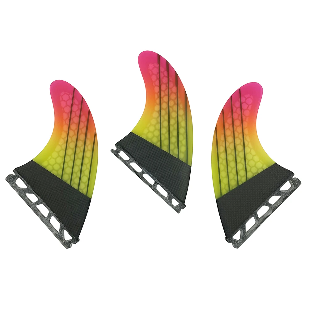 

M Tri Fins Surfboard Fins UPSURF FUTURE Fins Carbon Fiber Surf Fins Thruster For Surfing Board Fins Set G5 Fins 3pcs/Set
