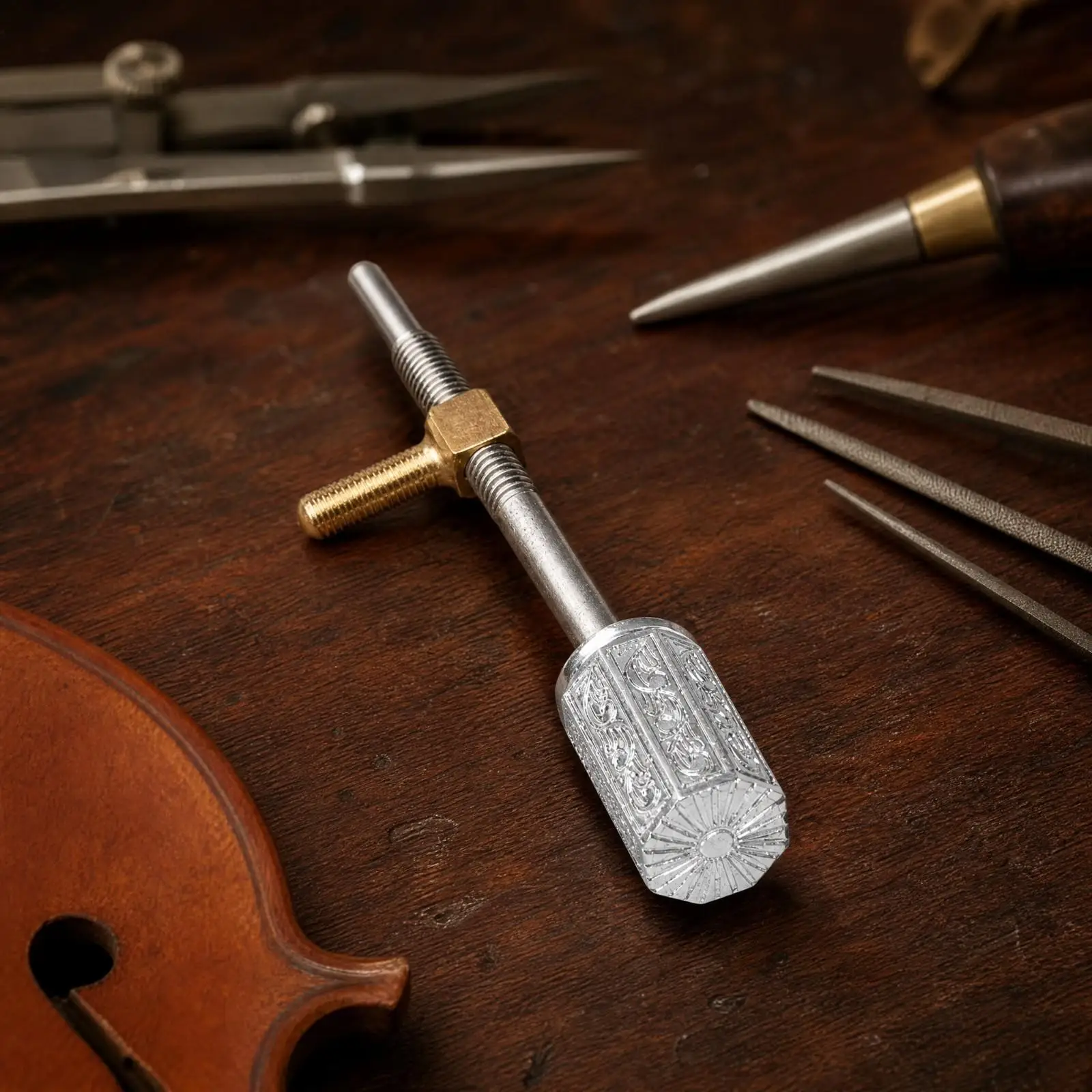Cello Bow Tail Screw Ox Horn Compatible Repair Part for Bowed String Instruments Tension Control and Setup