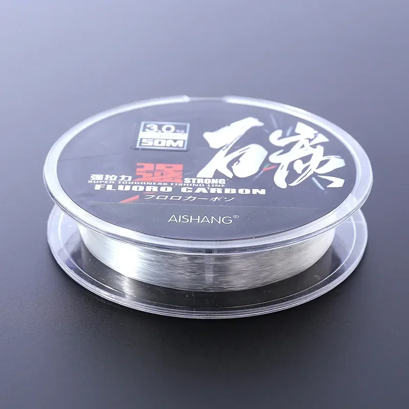 50M Stronger Carbon Fiber Fishing Line Transparent and Invisible 0.6#0.8#1.0#1.2#1.5#2.0#2.5#3.0#