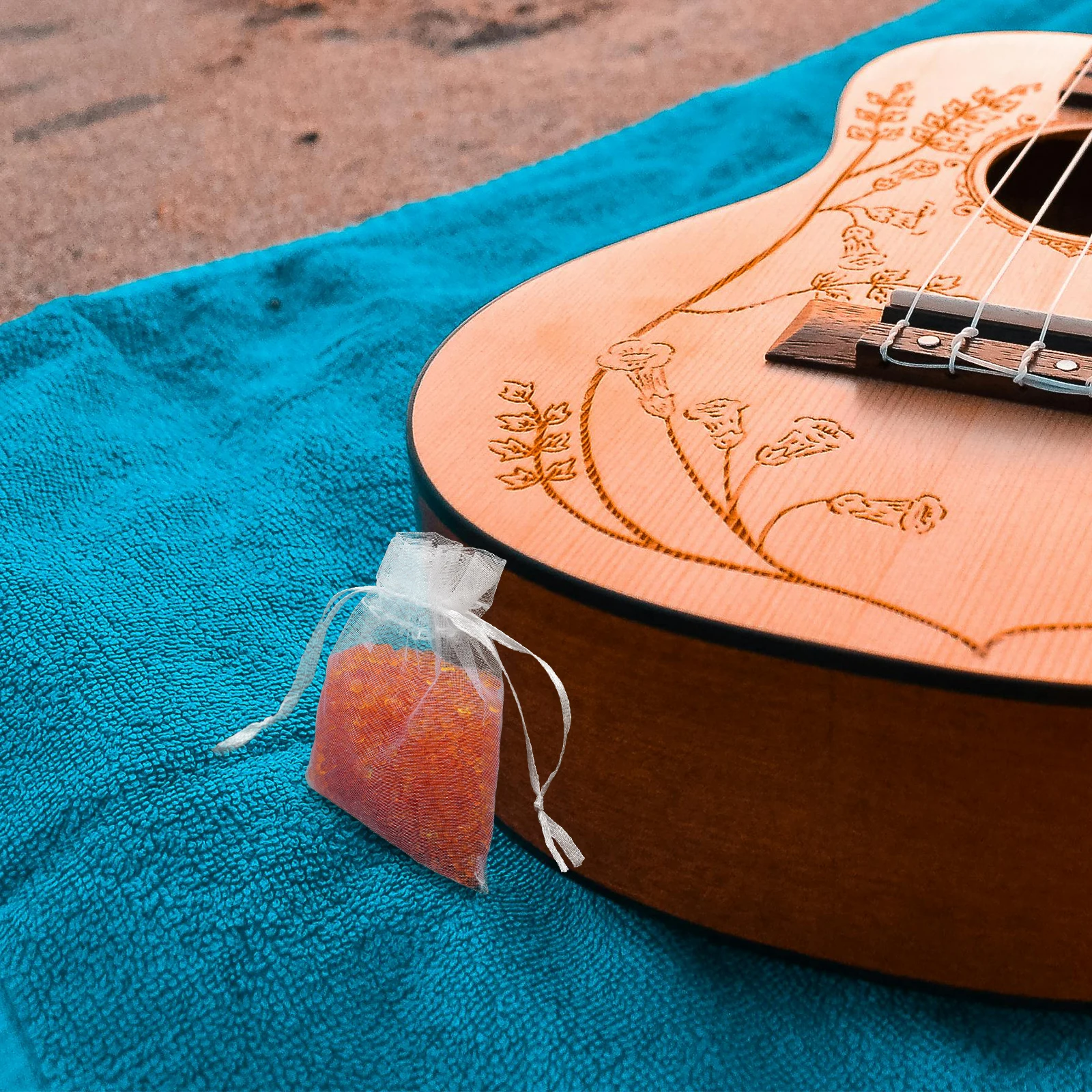 

10pcs Guitar Silicone Desiccant High Efficiency Reusable Moisture Absorber For Violins Drying Beads Anti-Damp Protection Durable