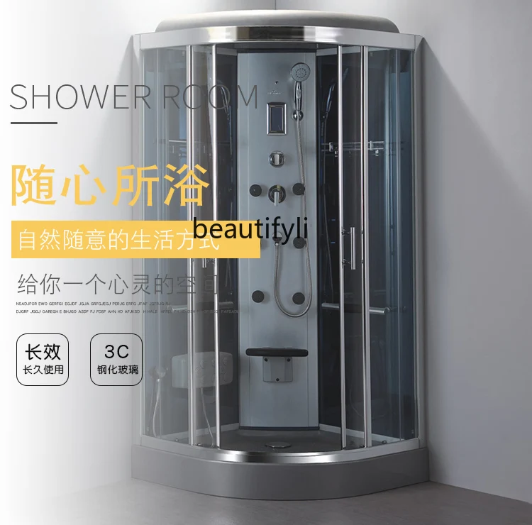 Deluxe integral shower room, bathroom, arc fan-shaped bathroom, shower and bath integrated bath room