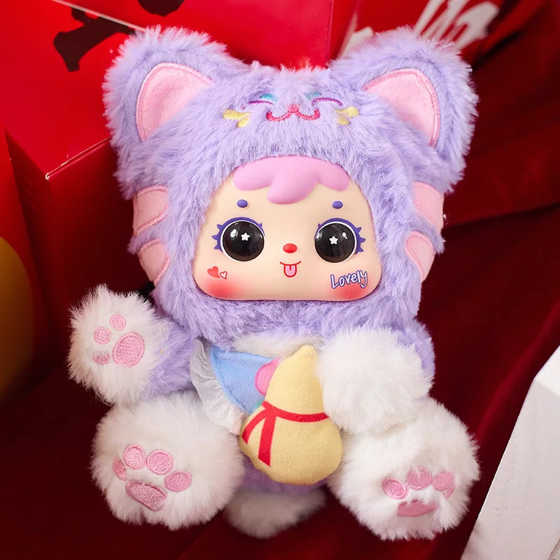 Samuel Original Meow Lucky Cat Plüschanhänger Blind Box Serie Trendige Puppen Jedes Mal, die Sie eine Box öffnen, ist das Universum sanft. GIF