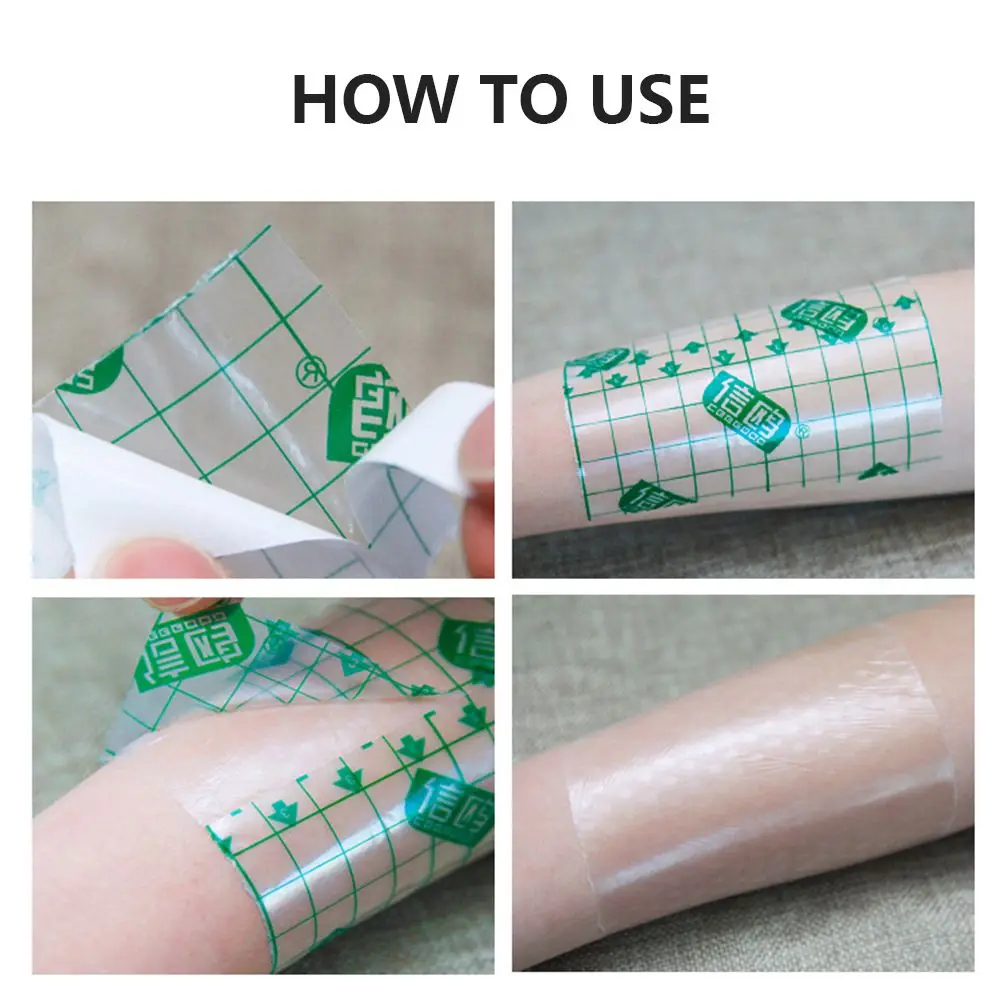 Accesorios para tatuajes, vendaje adhesivo elástico, yeso adhesivo Medicinal, película de tatuaje impermeable, película de PU, vendaje para el cuidado posterior del tatuaje