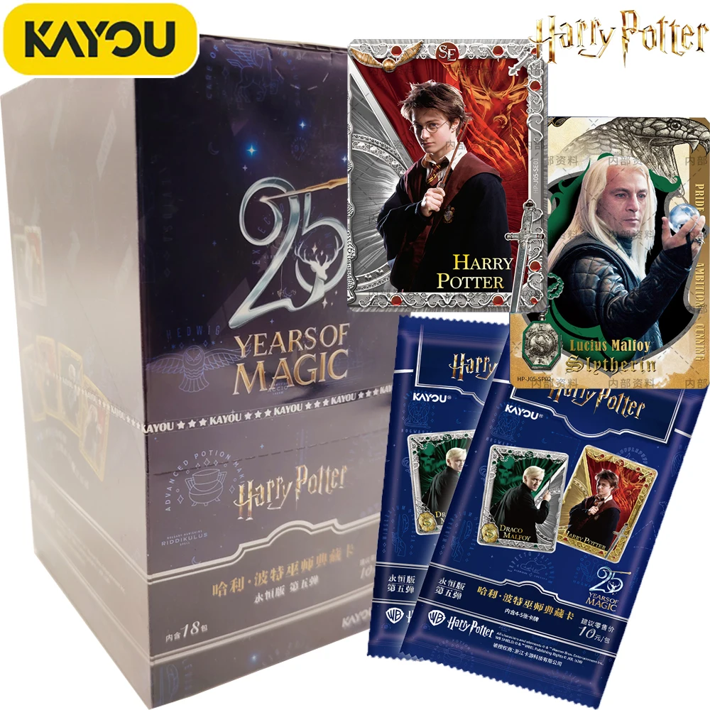 

KAYOU Official Harry Potter Collection Cards American Movie Character Creative Exquisite Design High Quality Cards Kids Gifts