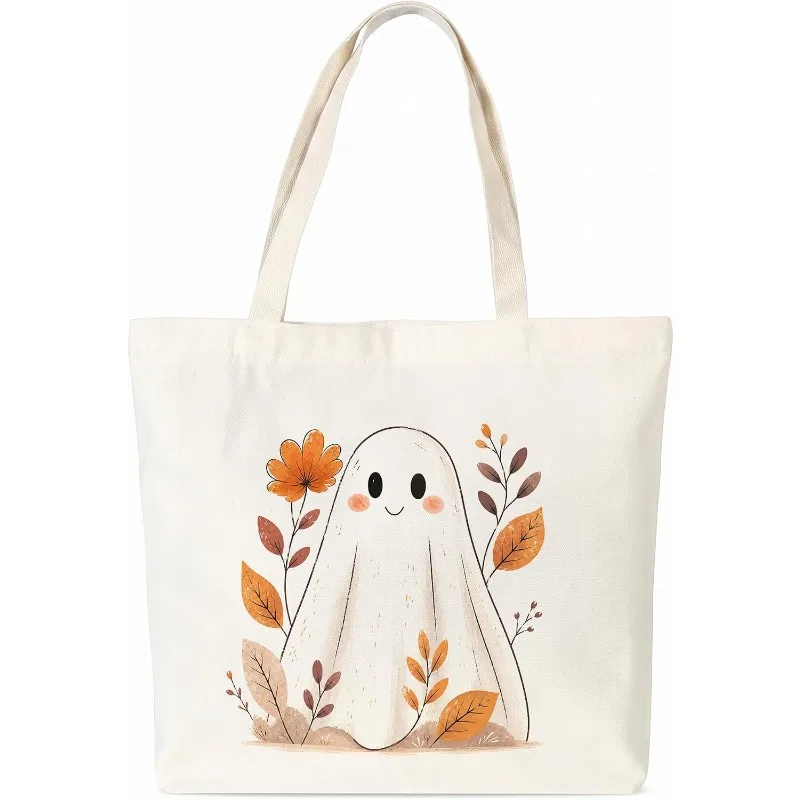Fall Tote Bag Halloween Theme Large Capacity Shoulder Bag Multi Functional Shopping Bags Fashion Fall Gifts for Women