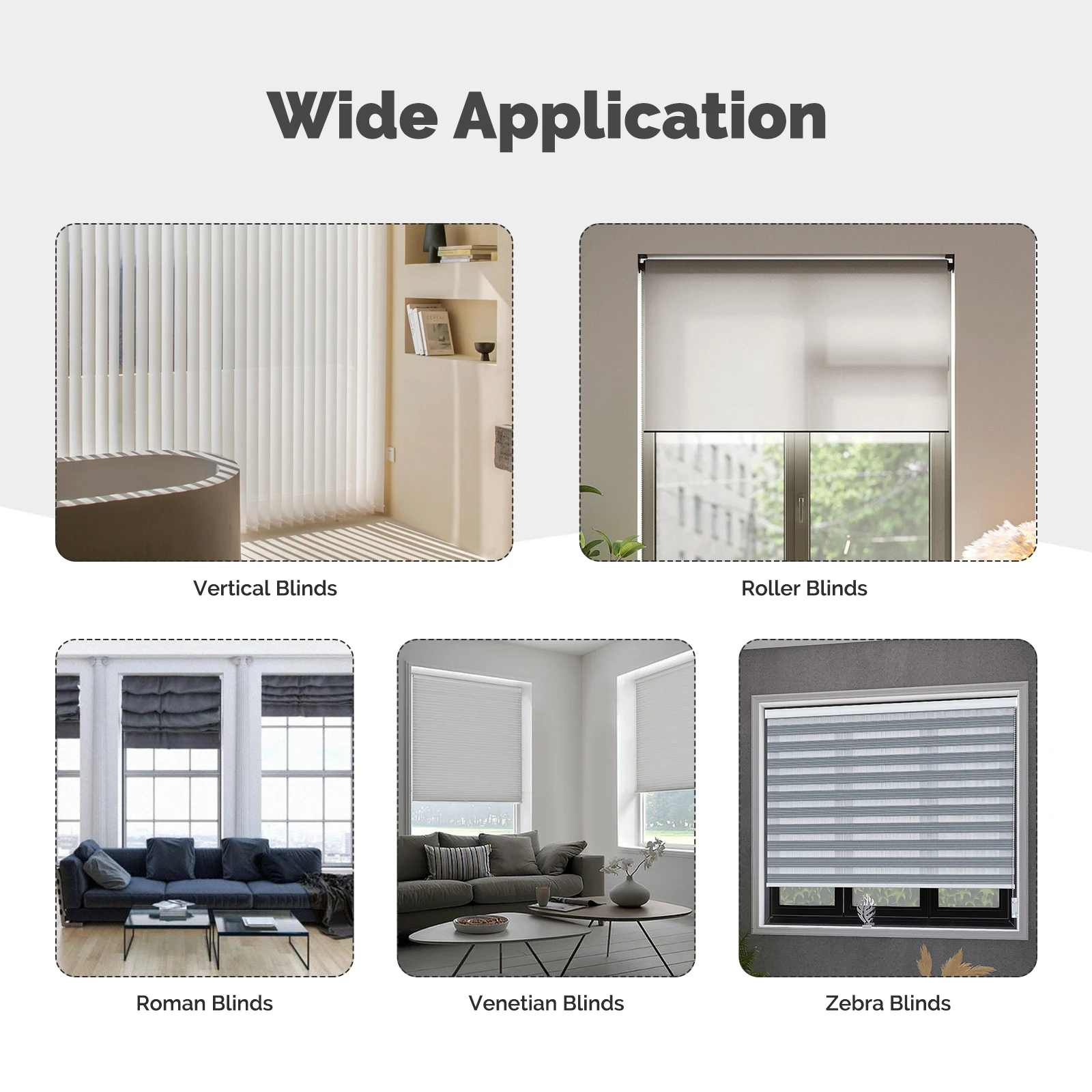 Smart roller blind motor suitable for different rooms