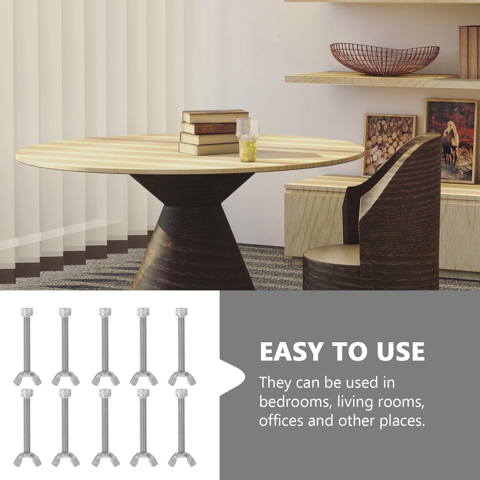 

10 пар набор машинных винтовых гаек, прочный для заводского использования, спальни, гостиной, офисов, набор гаек, инструмент для ремонта