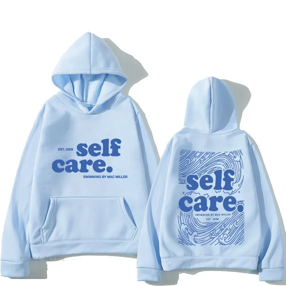 Macc Miller Self Care Hoodies Heavy Mental Casual Men Sweatshirts Long Sleeve Winter Spring Hooded Pullovers Men Hip Hop Clothes