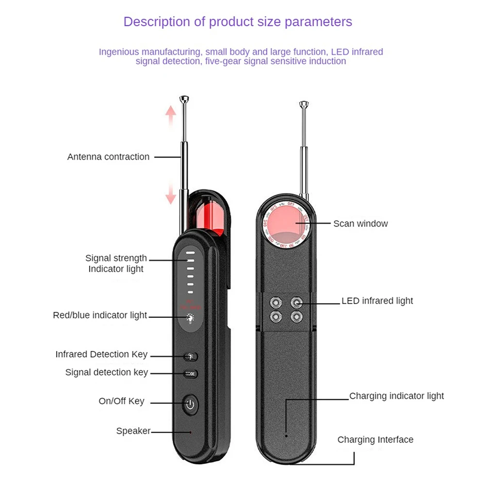 Gps Car Tracker Stylish Design Anti-eavesdropping Wireless Cutting-edge Technology Thief-proof Privacy Protection