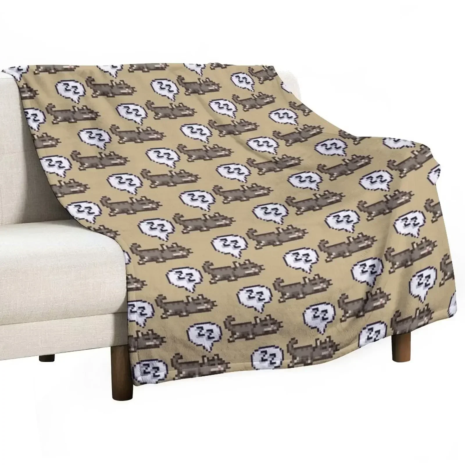 Stardew Valley Sleeping Cat Sploot Throw Blanket Thin Quilt Bed heavy to sleep Luxury Thicken anime Blankets