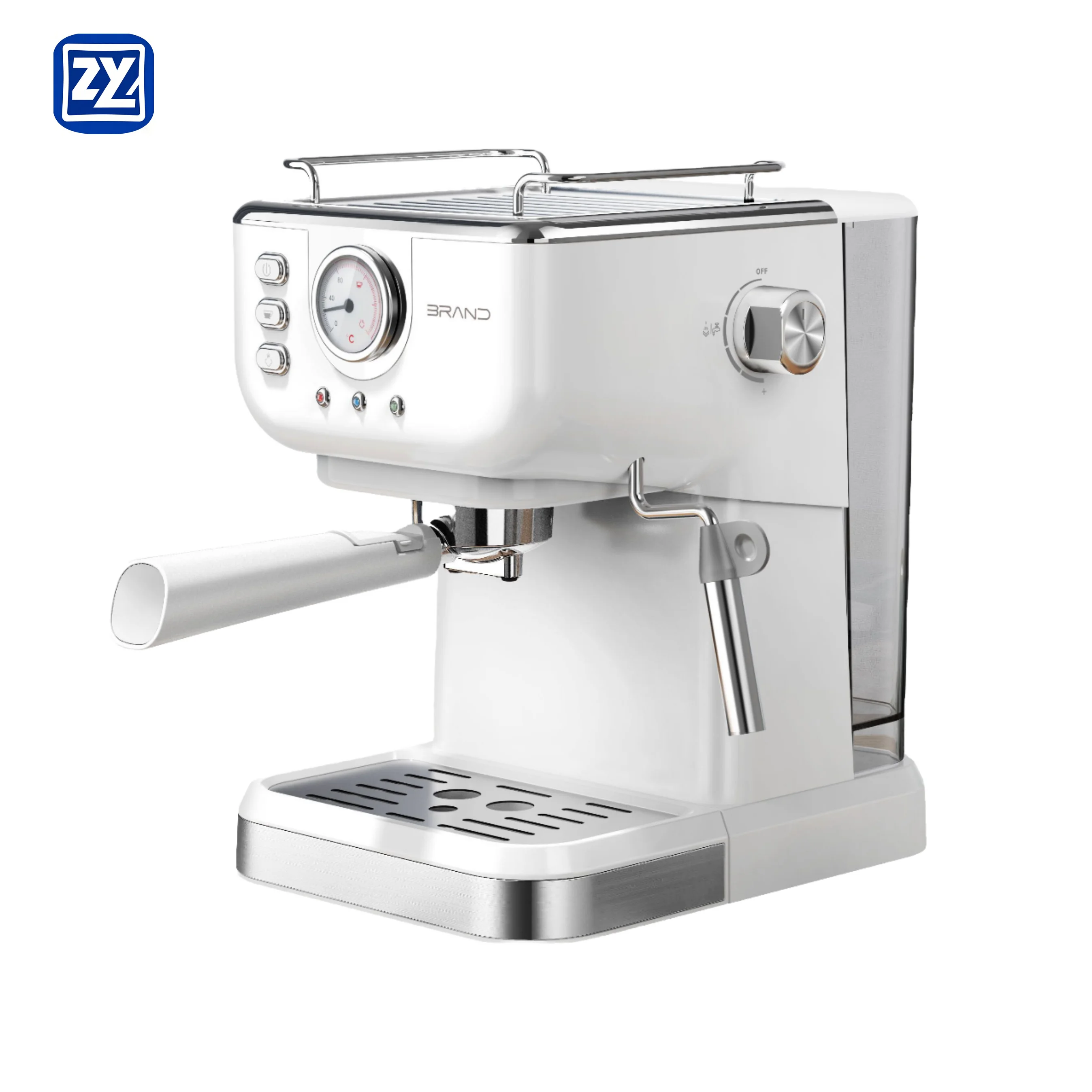 

Автоматическая кофеварка черного цвета. Популярная машина из нержавеющей стали для бытовых отелей и использования на открытом воздухе. Источник электропитания.